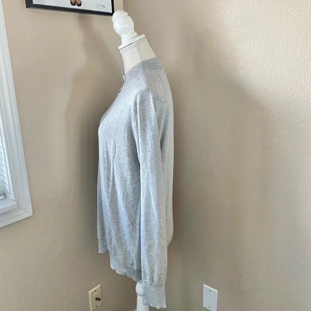 Reiss gray cotton/cashmere sweater, Sz. L
